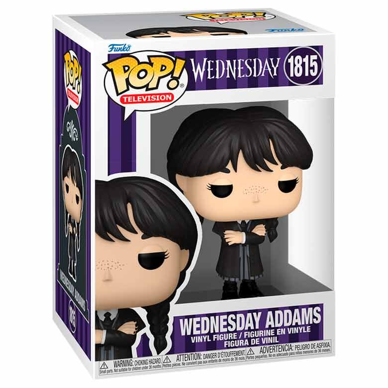 Figura Funko POP! de Wednesday Addams con trenzas y uniforme oscuro - 2