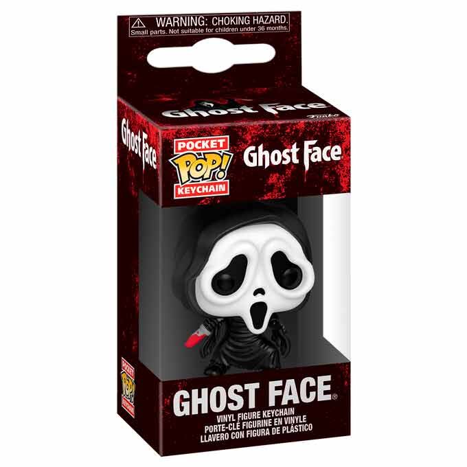 Llavero FUNKO Pocket POP! Ghost Face con máscara blanca y atuendo negro - 2