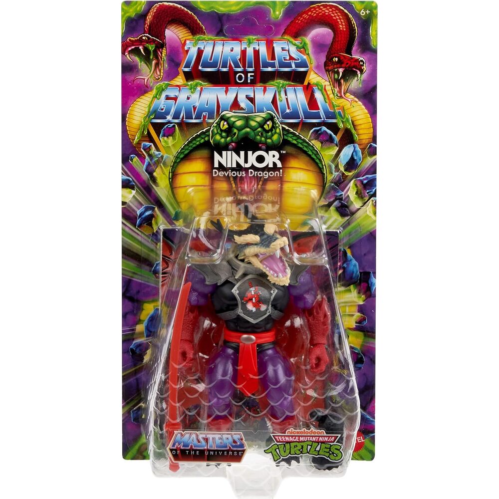 Figura Mutated Ninjor de Turtles of Grayskull con alas translúcidas y espada - 4