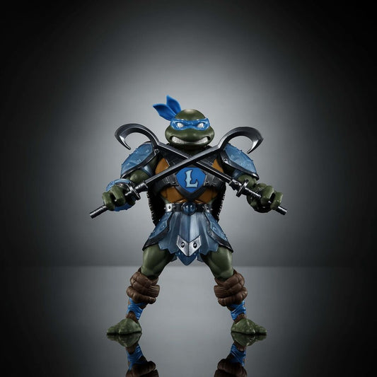 Figura articulada de Leonardo Turtles of Grayskull con armadura de Eternia - 3