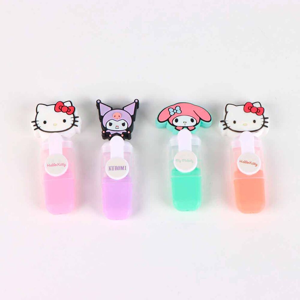 Set de cuatro subrayadores Hello Kitty and Friends en colores surtidos - 4
