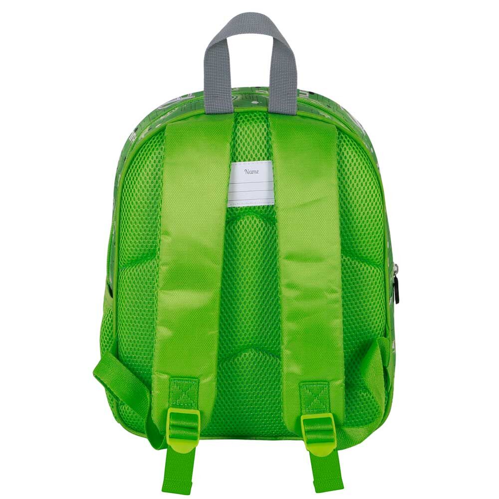 Mochila preescolar 3D verde de Hulk Marvel con bolsillo lateral de malla - 4
