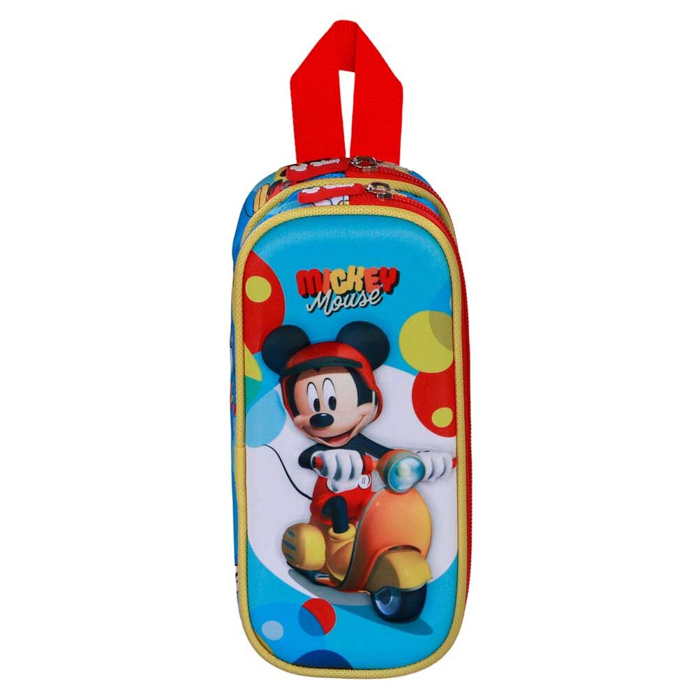 Portatodo 3D doble de Mickey Mouse en scooter - 3