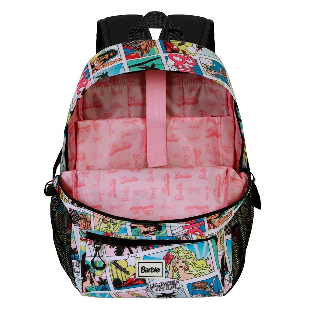 Mochila urbana Barbie Comic con estampado de viñetas y bolsillos - 4
