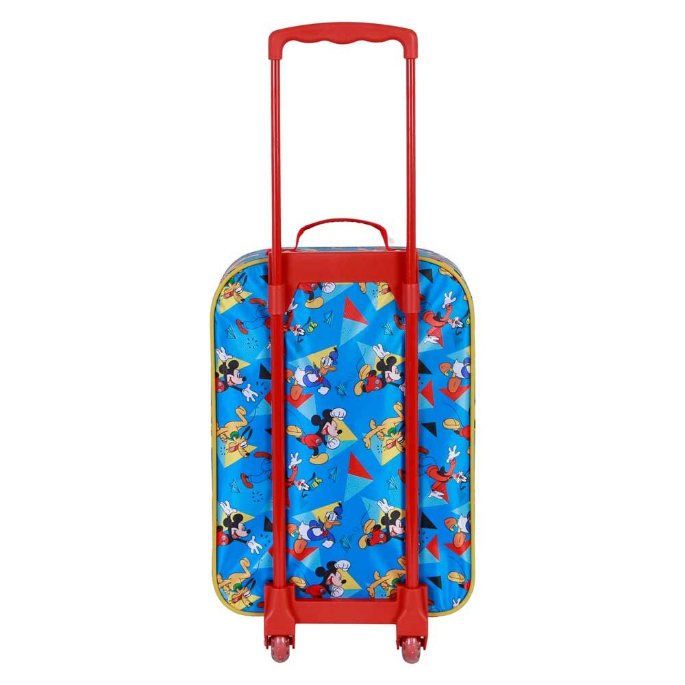Maleta trolley infantil de Mickey Mouse en scooter con diseño 3D - 4