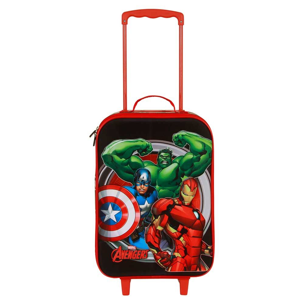 Maleta trolley infantil 3D de Los Vengadores con Hulk, Capitán América e Iron Man - 4