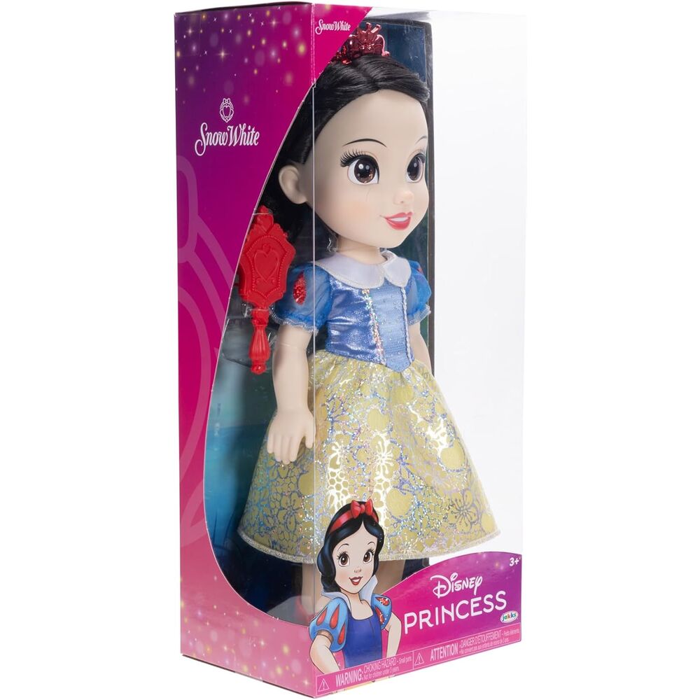 Muñeca Disney de Blancanieves de 38 cm con vestido azul y dorado y accesorio espejo - 4