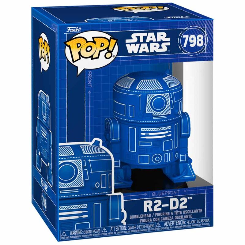 Figura Funko POP! azul de R2-D2 con base Star Wars - 2
