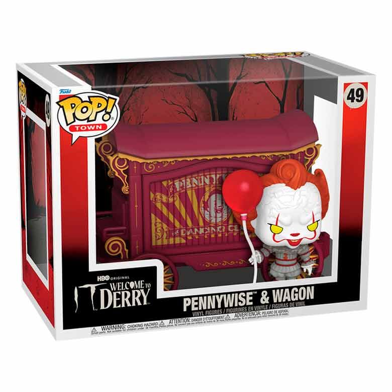 Figura Funko POP! Town de Pennywise con carro y globo rojo - 2