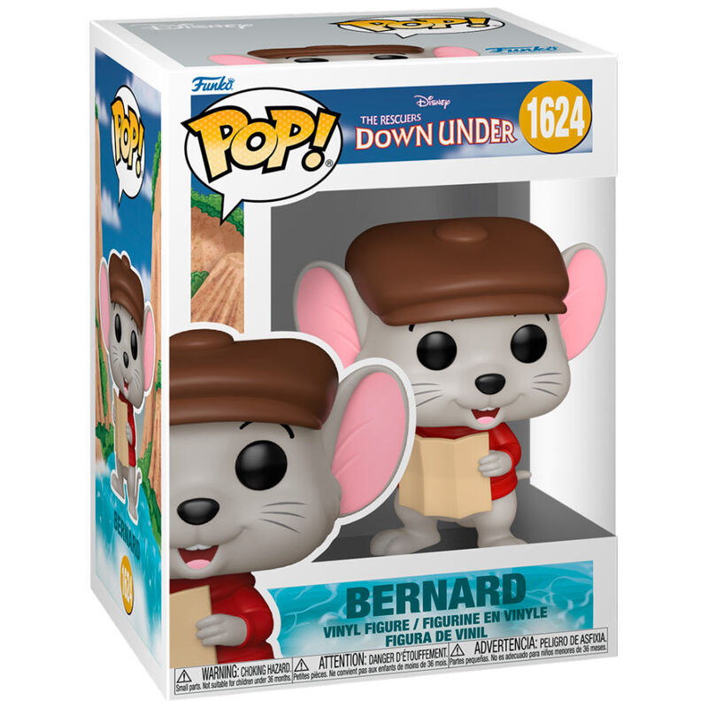 Figura Funko POP de Bernard con gorra, jersey rojo y mapa - 2