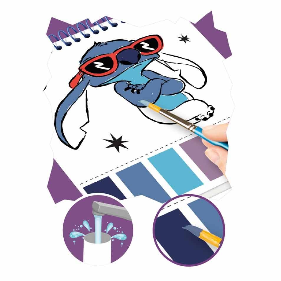Bloc de dibujo con acuarelas Disney Stitch - 3