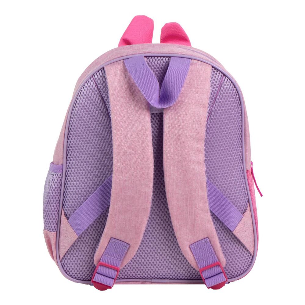 Mochila escolar rosa de Minnie Disney con lazo de lunares - 2