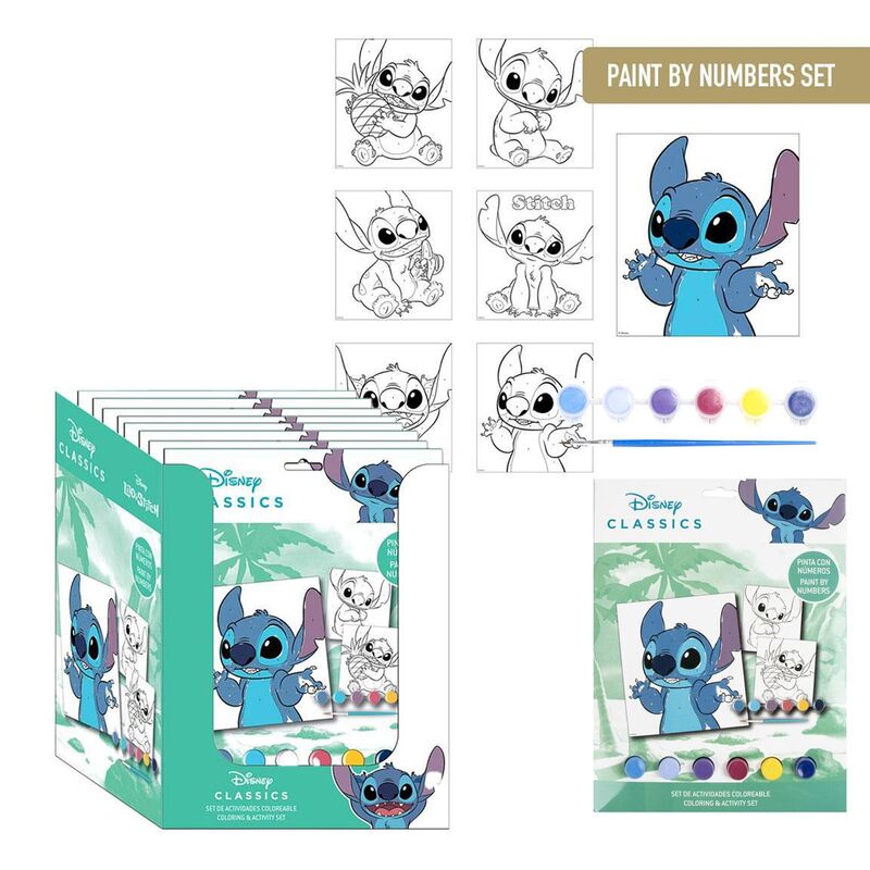 Set de papelería Disney Stitch para pintar por números - 5