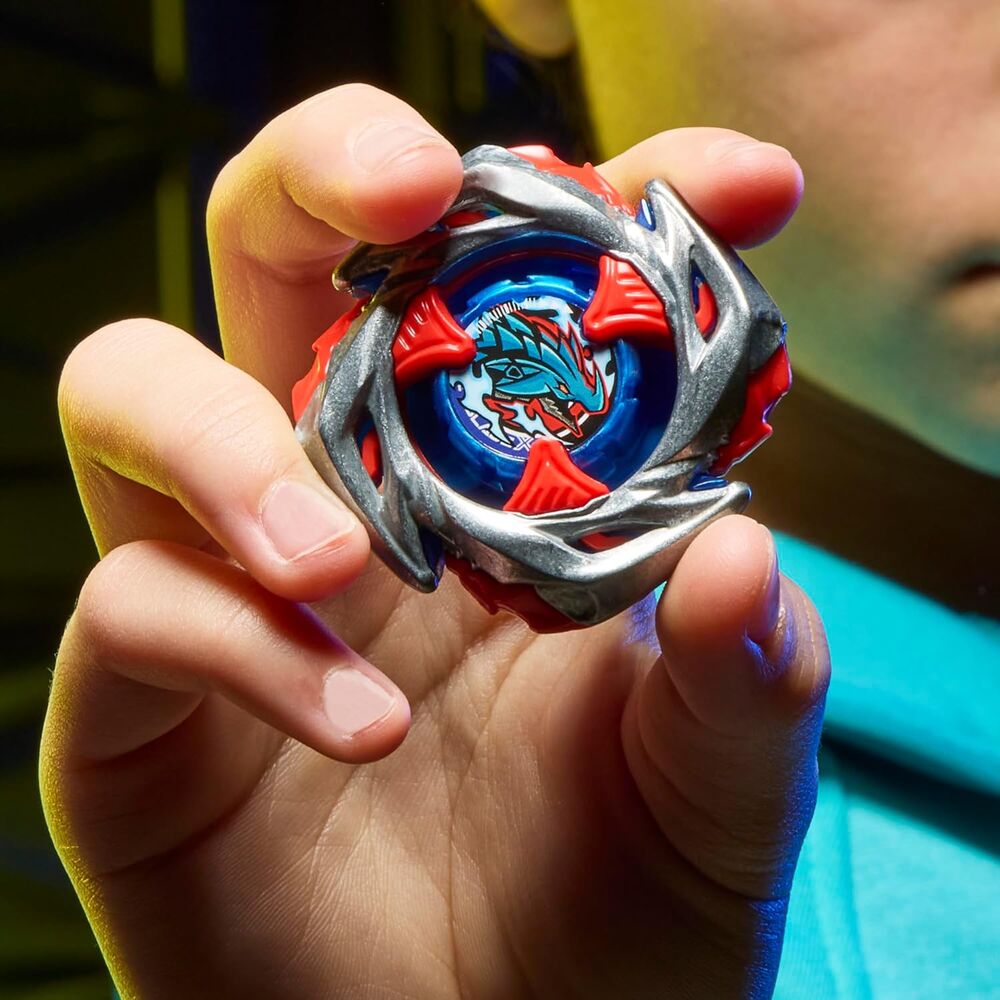 Set de batalla Drop Attack Beyblade X con estadio azul, dos lanzadores y dos peonzas - 8