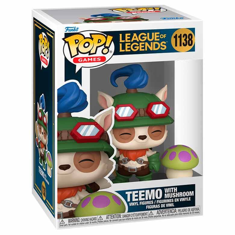 Figura Funko POP! de Teemo con bastón y hongo - 2