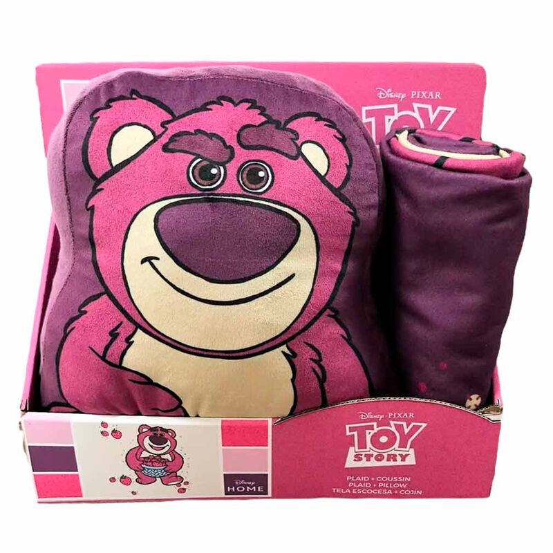 Set de manta polar y cojín de Lotso Toy Story Disney Pixar