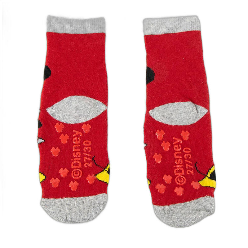 Calcetines antideslizantes surtidos de Minnie Disney en rojo y gris - 5