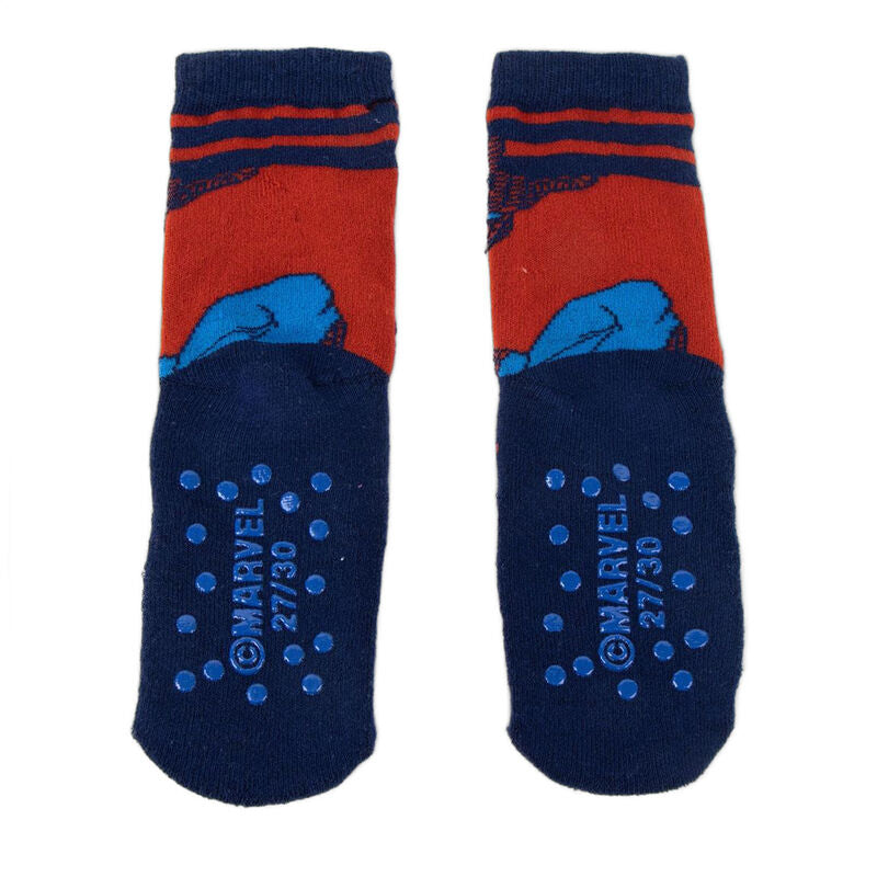 Calcetines antideslizantes Spider-Man Marvel en rojo y azul - 5