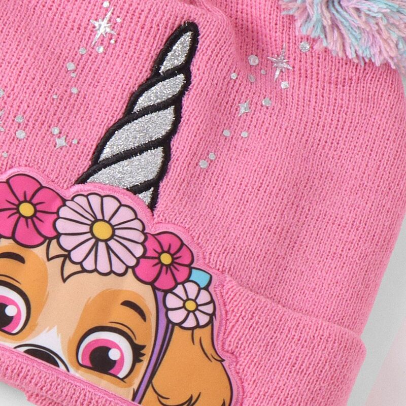 Conjunto rosa de gorro, guantes y bufanda de Skye Paw Patrol - 5
