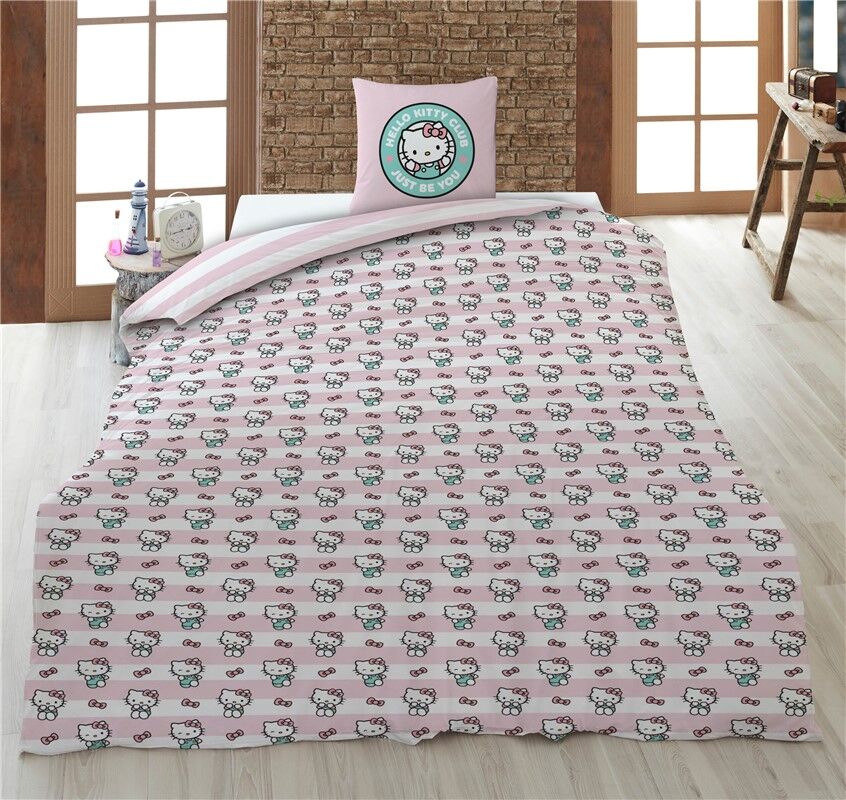 Funda nórdica rosa de Hello Kitty para cama de 90 cm - 2
