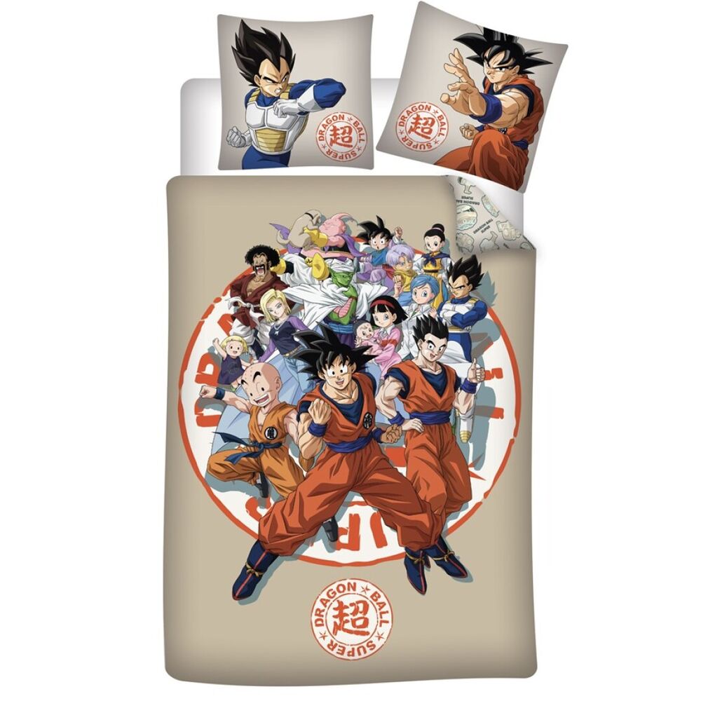 Funda nórdica Dragon Ball de algodón con Goku y Vegeta