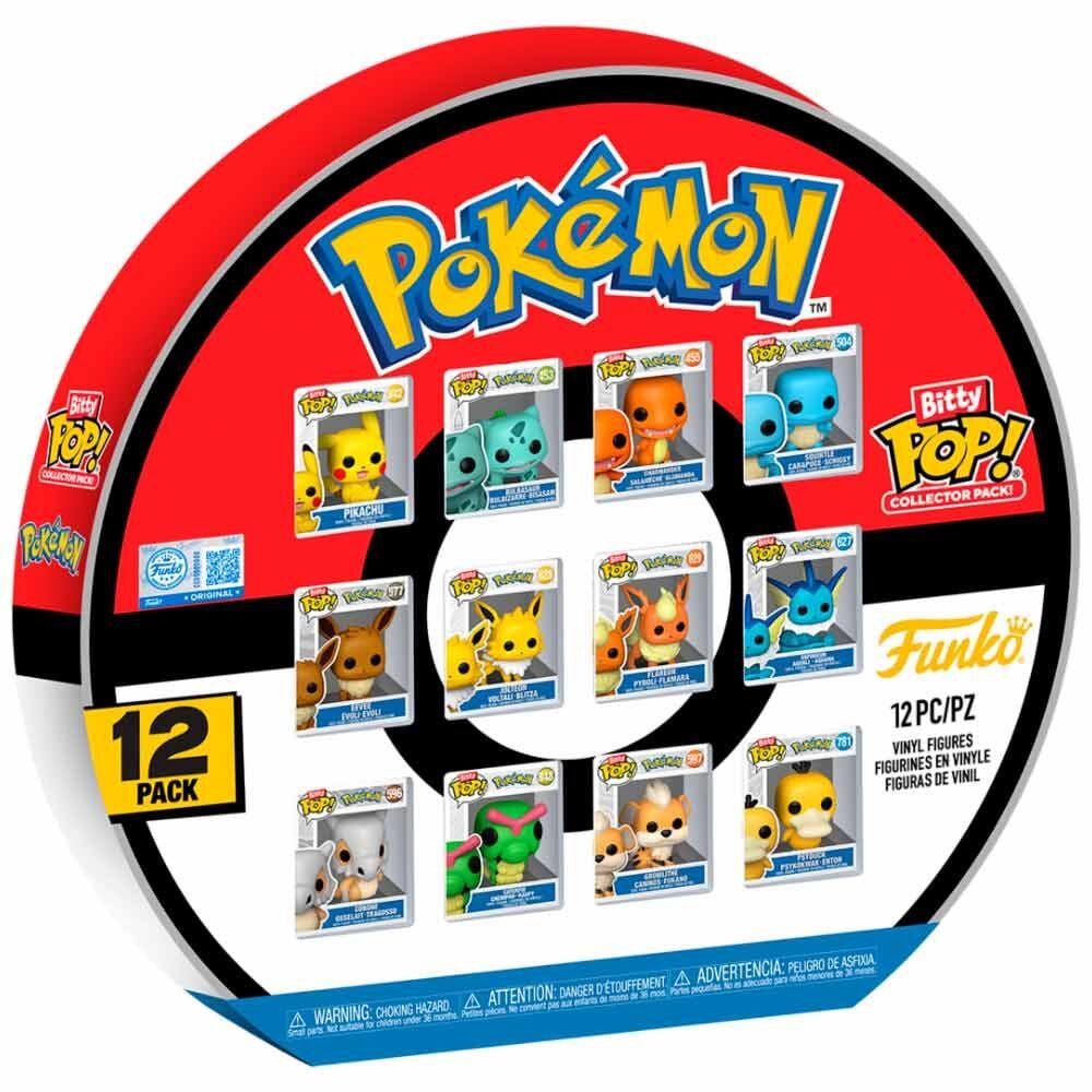 Multipack FUNKO Bitty POP! Pokémon con 12 figuras mini de vinilo