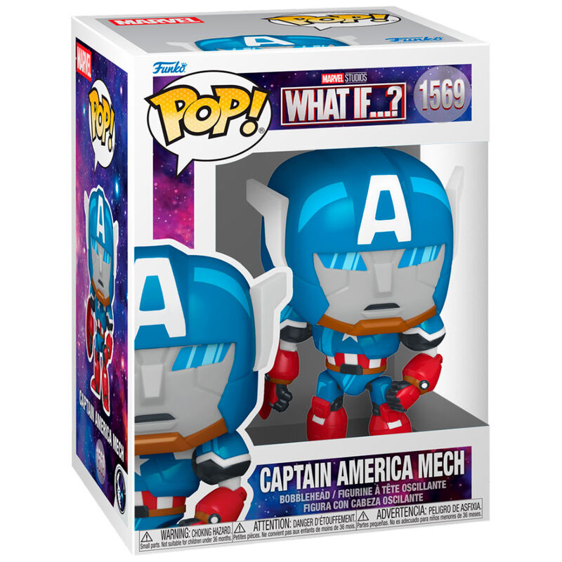 Figura Funko POP! Capitán América Mech de Marvel What If..? - 2