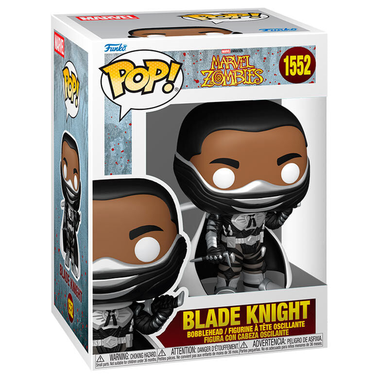Figura Funko POP Marvel Zombies Blade Knight con armadura, capa y espada - 2