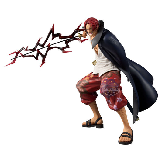 Figura Grandista de Shanks de One Piece con capa oscura y efecto de energía - 3