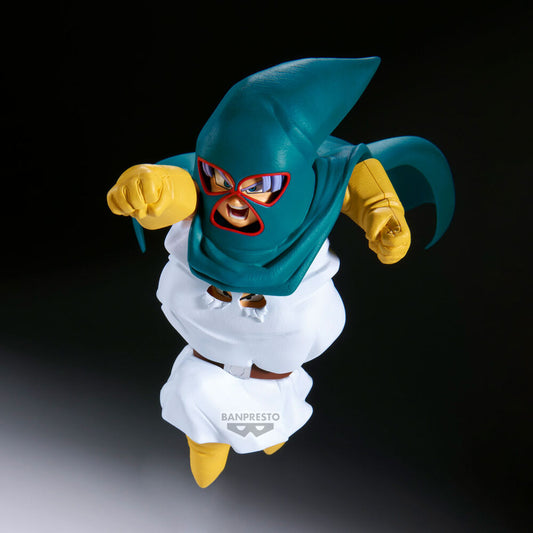 Figura Mighty Mask de Dragon Ball Z con traje blanco y máscara azul verdosa - 3