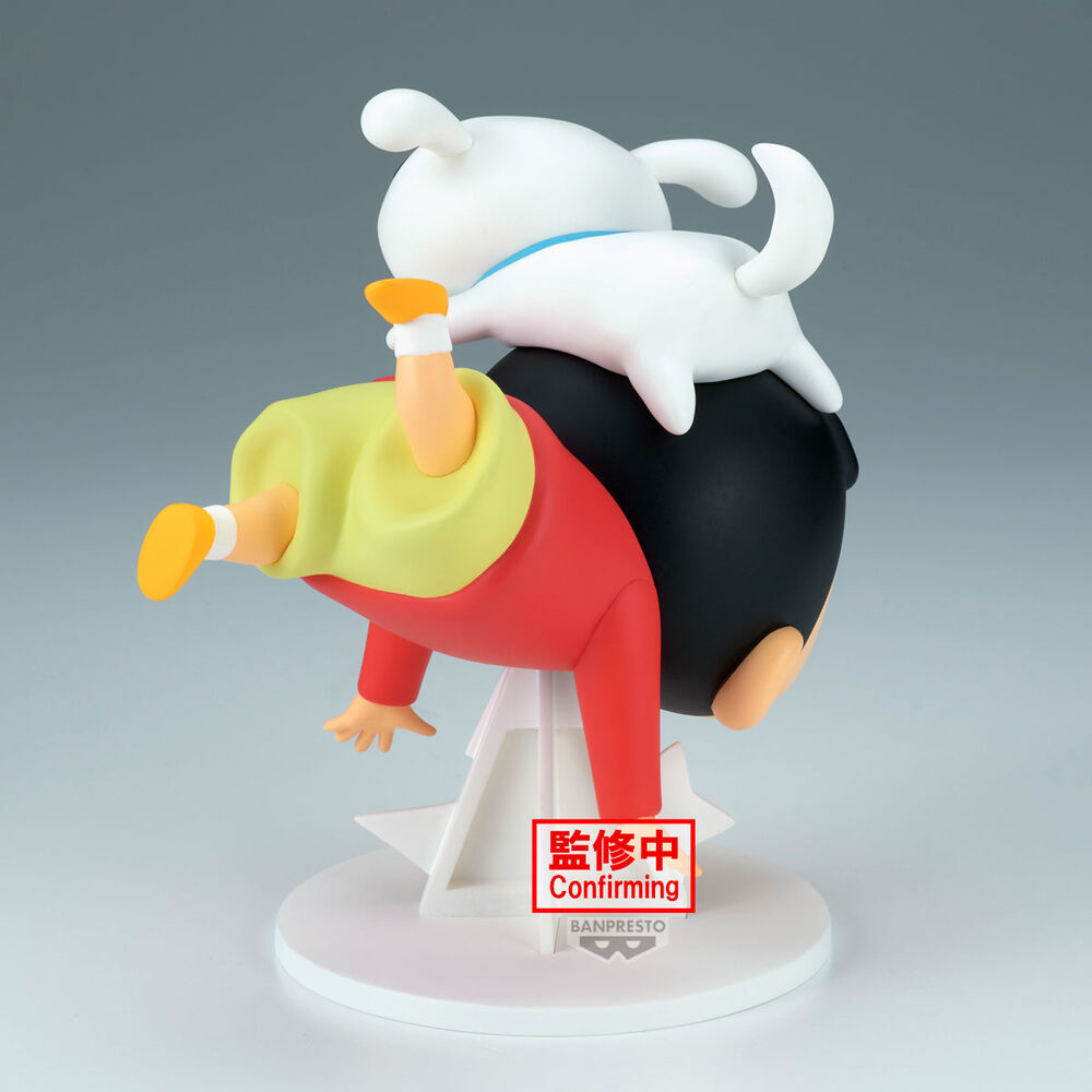 Figura de Shinnosuke Nohara de Crayon Shin-chan con un perro sobre la cabeza - 5