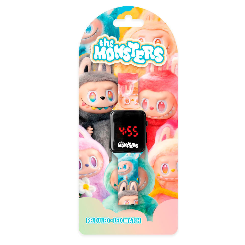 Reloj digital LED Labubu The Monsters con correa multicolor - 2
