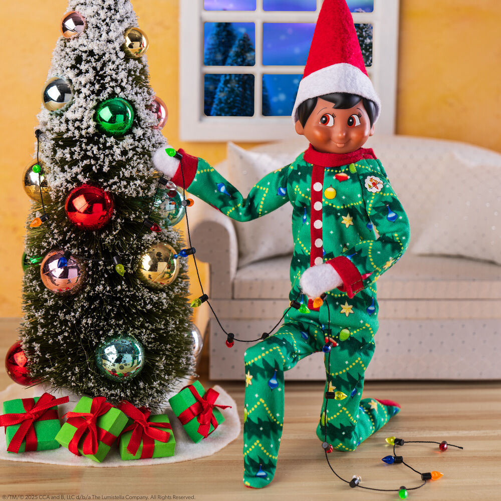Pijama navideño verde para muñeco The Elf on the Shelf - 3