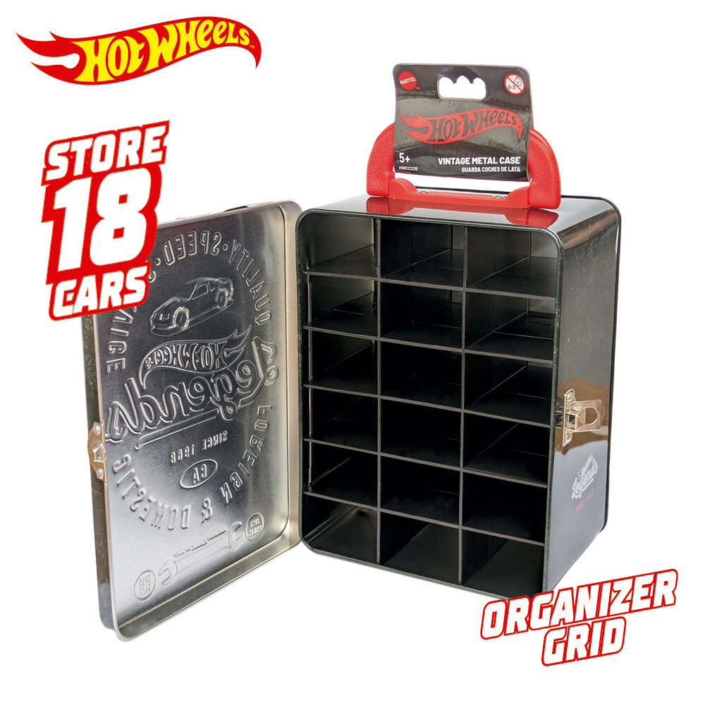 Maletín metálico vintage Hot Wheels para 18 coches - 7