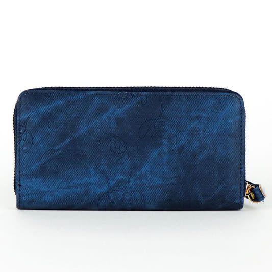 Cartera azul Stitch Disney de PU con cierre de cremallera y asa de muñeca - 2