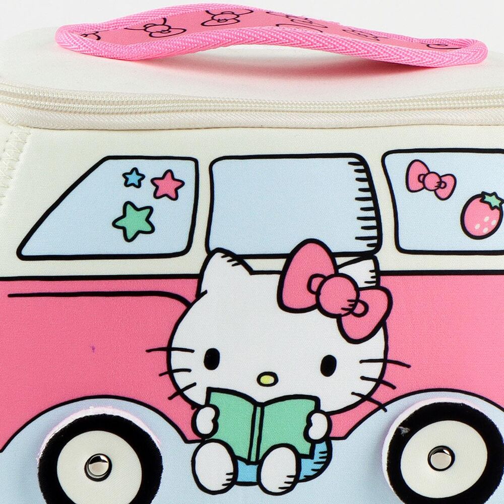 Neceser de viaje Hello Kitty con diseño de furgoneta rosa - 7