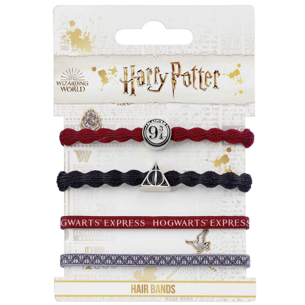 Set de cuatro cintas para el pelo Harry Potter con motivos Plataforma 9¾ - 3