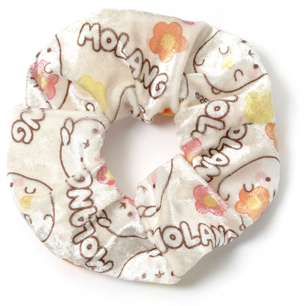 Coletero de pelo Molang afelpado con estampado de personajes y flores - 2
