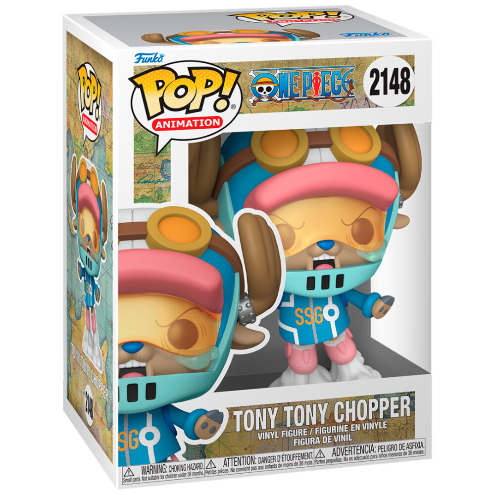 Figura Funko POP de Tony Tony Chopper de One Piece con gafas y atuendo azul - 2