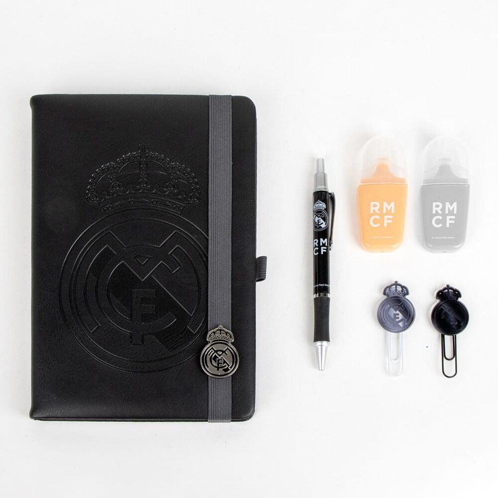 Set de papelería Real Madrid CERDÁ con cuaderno, bolígrafo y accesorios - 6