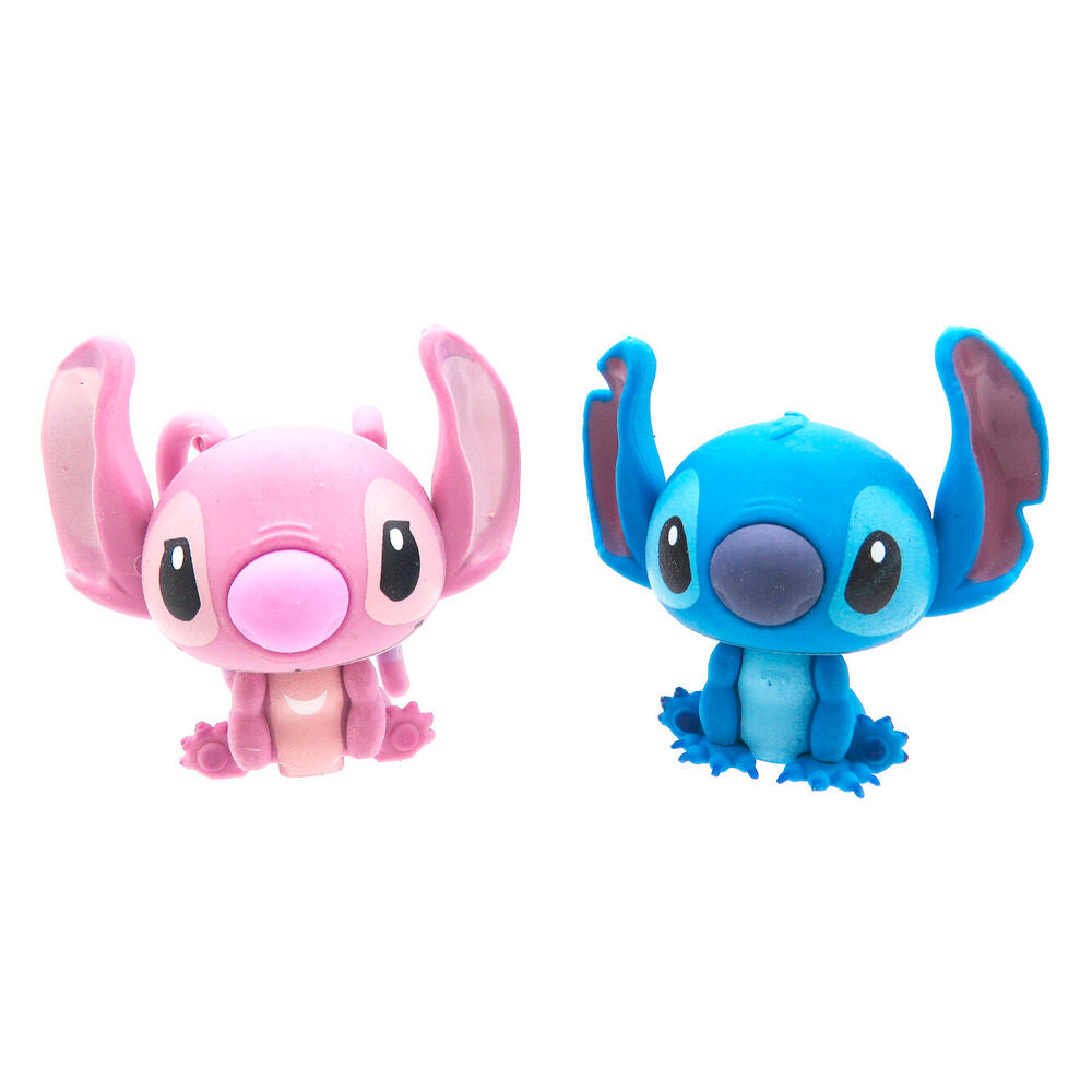 Cápsula Puzzle Palz Stitch Disney con dos gomas de borrar 3D - 4