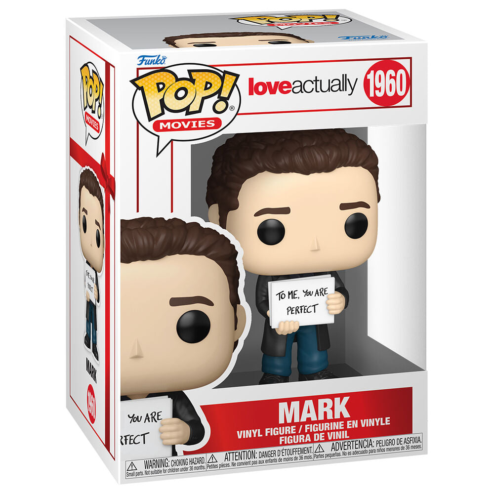 Figura Funko POP! de Mark de Love Actually con cartel «To Me, You Are Perfect» - 2