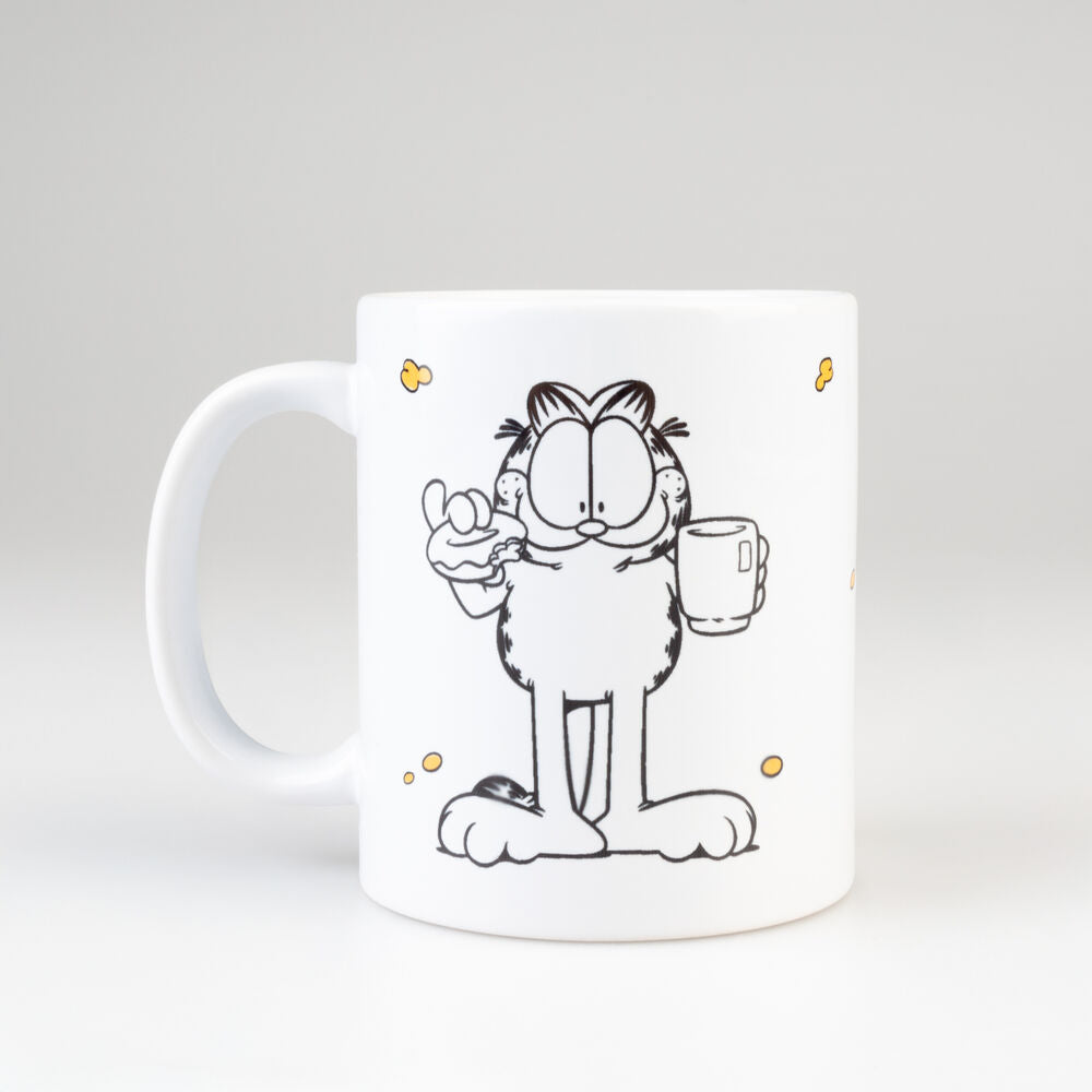 Taza de cerámica Garfield de 350 ml con diseño de café - 7
