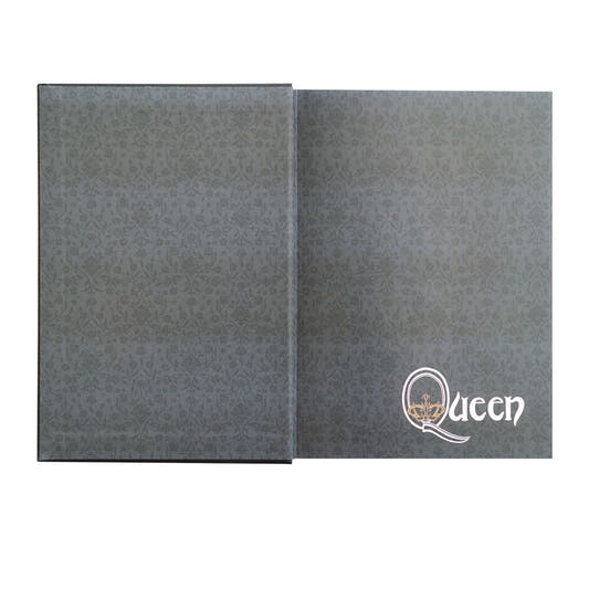 Cuaderno A5 Queen ERIK negro con tapa dura y emblema - 2