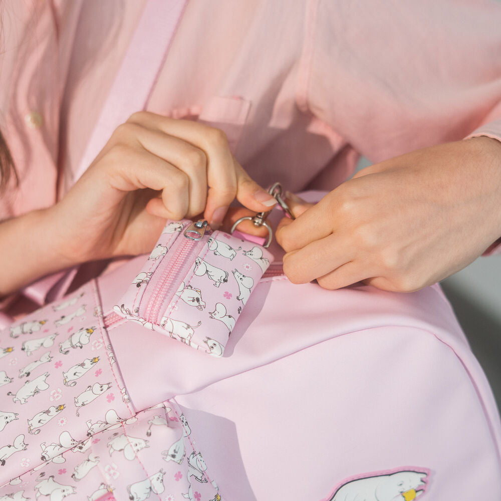 Mochila Moomin rosa ERIK con estampado de personajes - 10