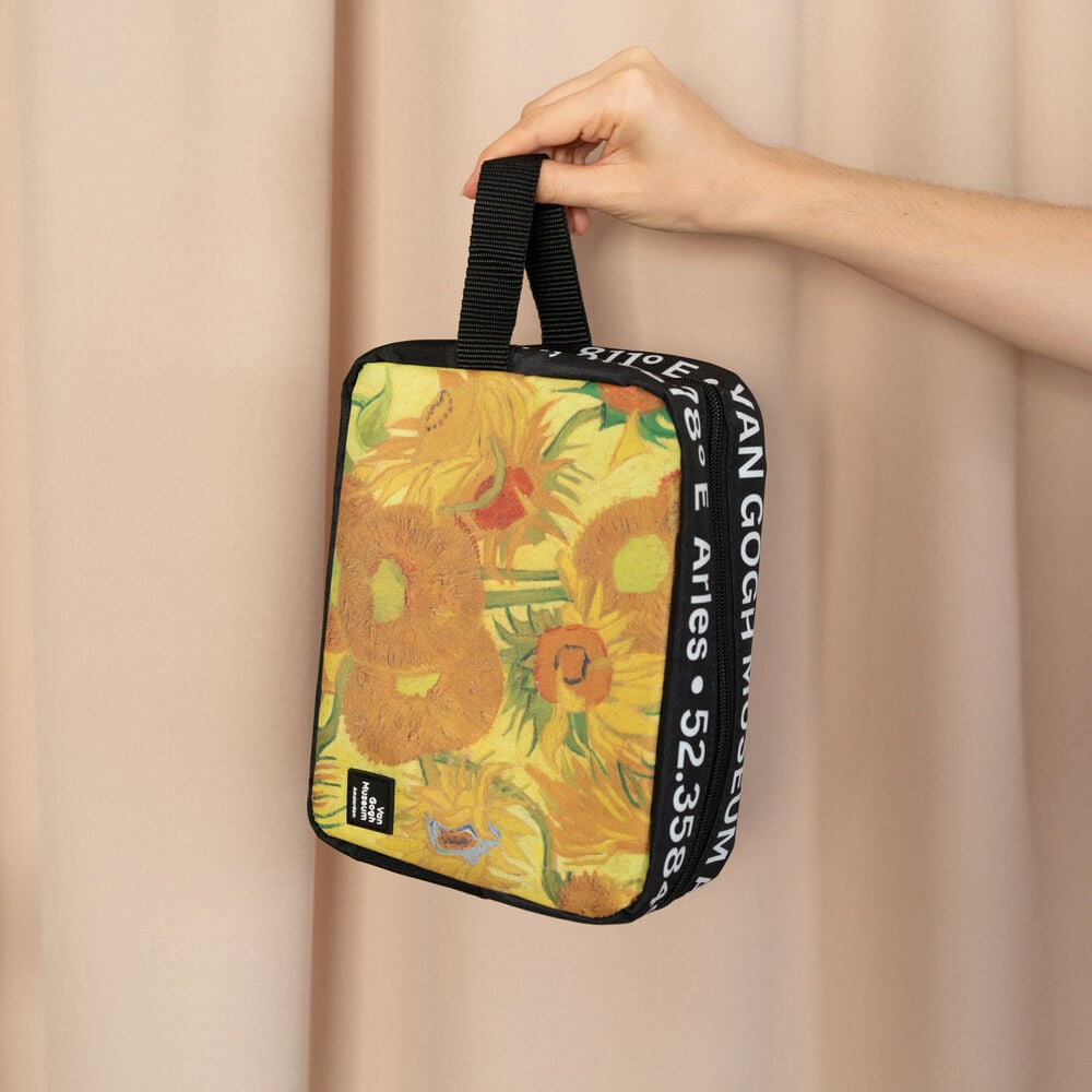 Neceser Van Gogh Museum ERIK con diseño de girasoles y asa lateral - 7
