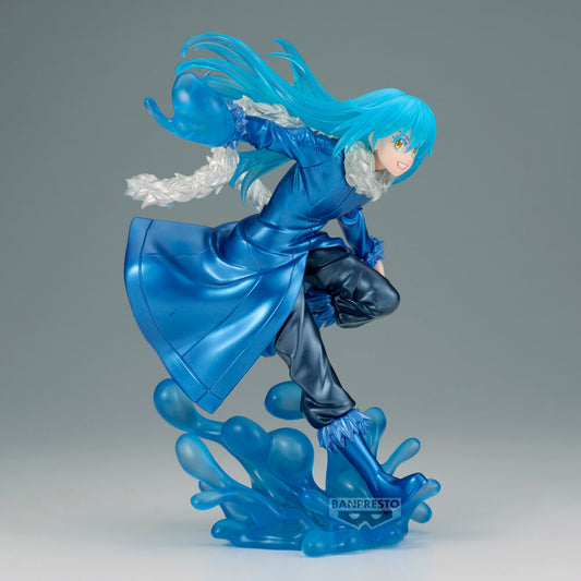 Figura Banpresto de Rimuru Tempest con pose dinámica y efecto de agua azul - 3