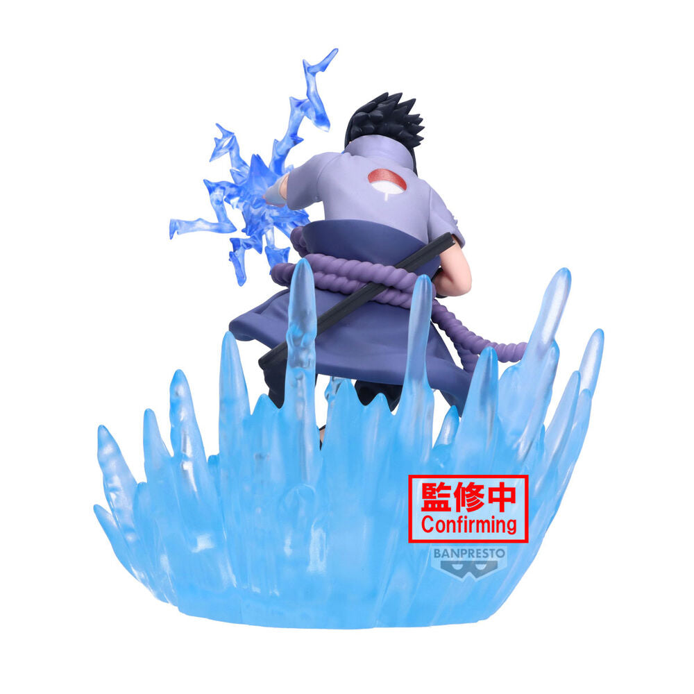Figura de Sasuke Uchiha de Naruto Shippuden con efecto de energía azul - 4