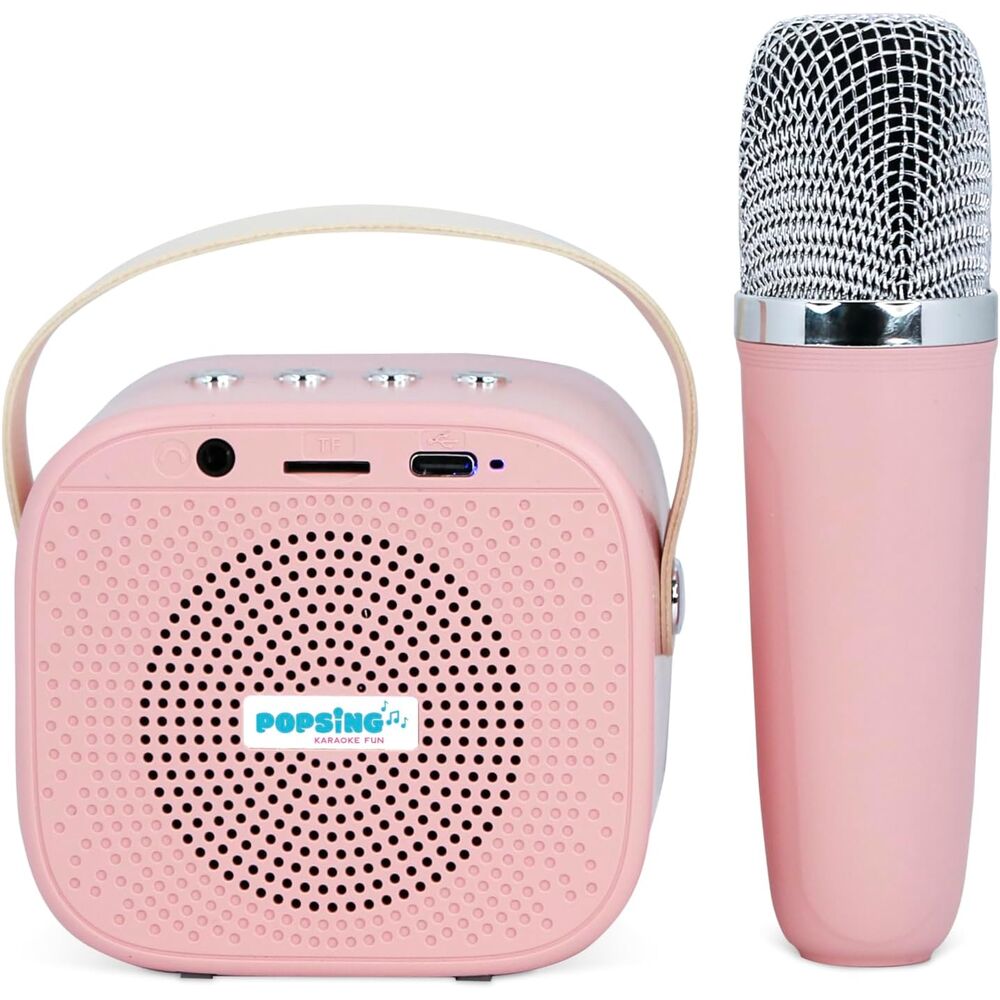 Altavoz karaoke LED rosa de Hello Kitty con micrófono inalámbrico - 6