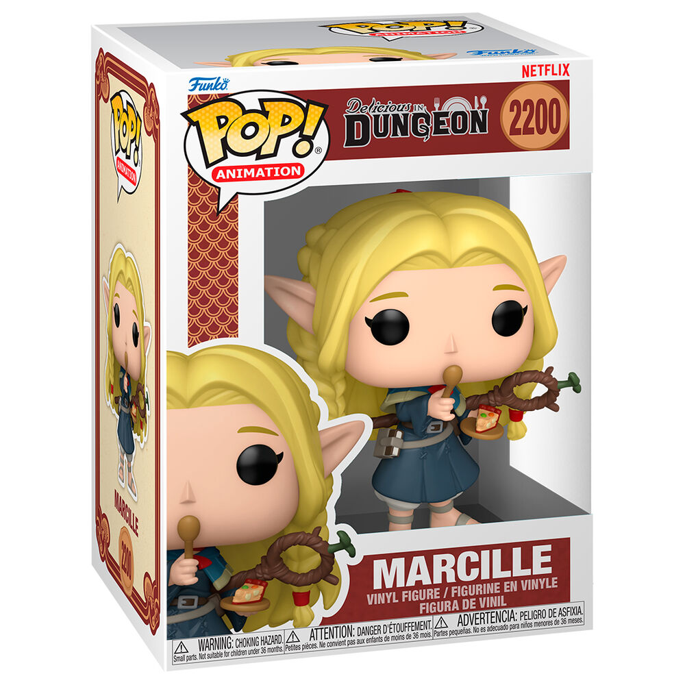 Figura Funko POP! de Marcilla de Delicious in Dungeon con cabello rubio trenzado y atuendo azul - 2